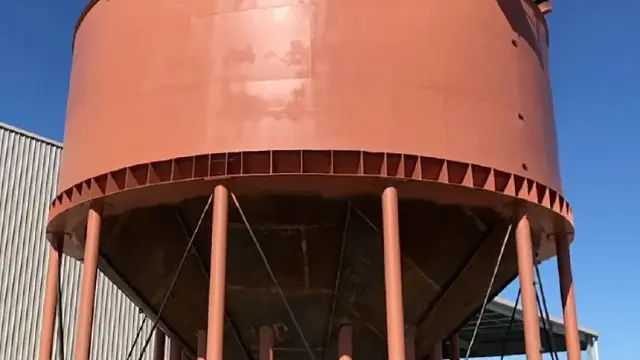 Water tank after the application of NanoPrep