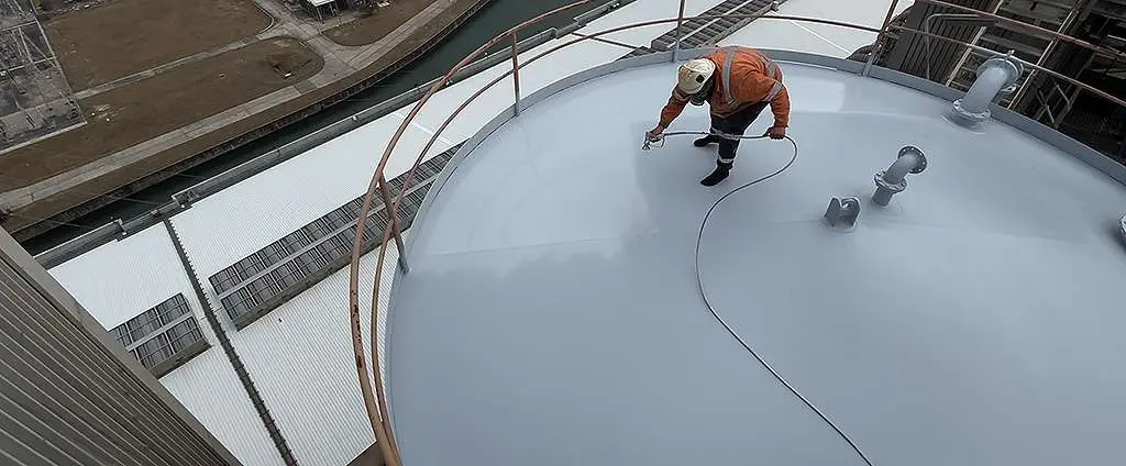 Power station water tank corrosion protection